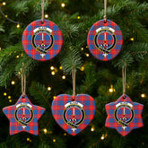 Blane Tartan Crest Christmas Ceramic Ornament